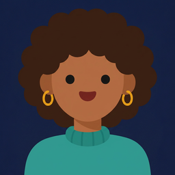 Afro & teal